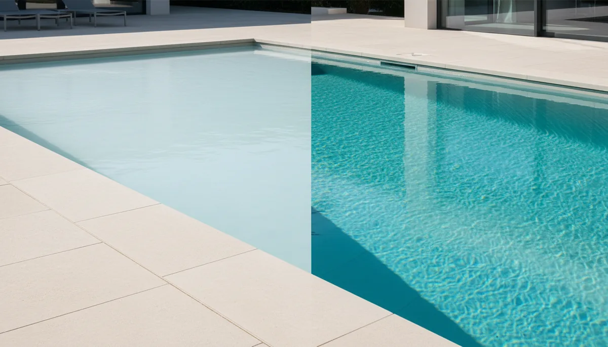 L'eau de ma piscine est laiteuse : causes et solutions efficaces